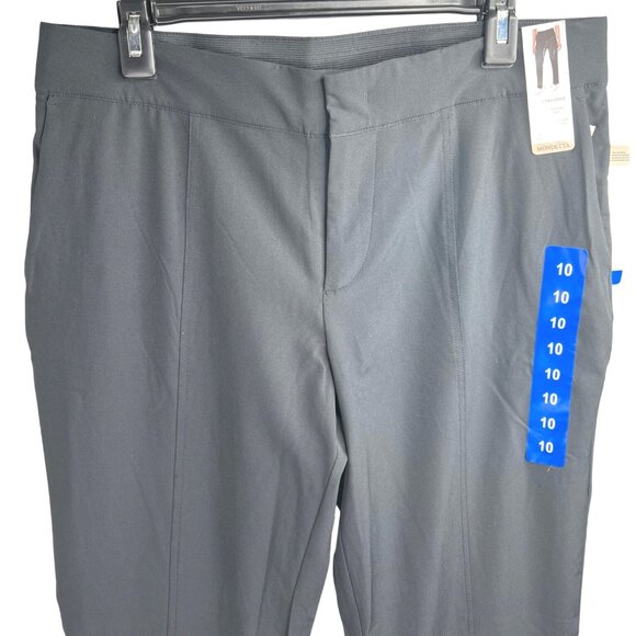 Mondetta Womens Black Lined Tailored Pants W/ Pockets Size 10 - Picture 6 of 15